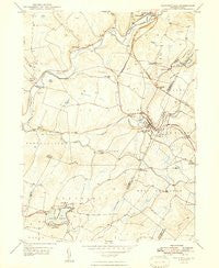 Factoryville Pennsylvania Historical topographic map, 1:24000 scale, 7.5 X 7.5 Minute, Year 1948
