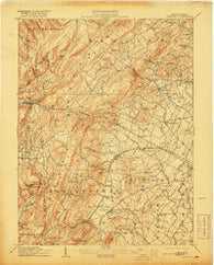 Fairfield Pennsylvania Historical topographic map, 1:62500 scale, 15 X 15 Minute, Year 1909