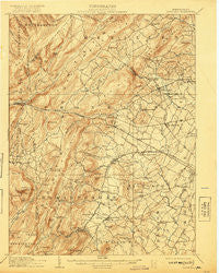 Fairfield Pennsylvania Historical topographic map, 1:62500 scale, 15 X 15 Minute, Year 1909