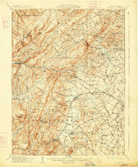 Fairfield Pennsylvania Historical topographic map, 1:62500 scale, 15 X 15 Minute, Year 1909