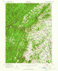 Fairfield Pennsylvania Historical topographic map, 1:62500 scale, 15 X 15 Minute, Year 1951