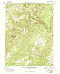 Fairhope Pennsylvania Historical topographic map, 1:24000 scale, 7.5 X 7.5 Minute, Year 1967