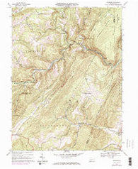 Fairhope Pennsylvania Historical topographic map, 1:24000 scale, 7.5 X 7.5 Minute, Year 1967