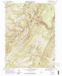 Fairhope Pennsylvania Historical topographic map, 1:24000 scale, 7.5 X 7.5 Minute, Year 1967