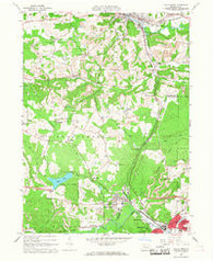 Falls Creek Pennsylvania Historical topographic map, 1:24000 scale, 7.5 X 7.5 Minute, Year 1966