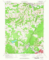 Falls Creek Pennsylvania Historical topographic map, 1:24000 scale, 7.5 X 7.5 Minute, Year 1966