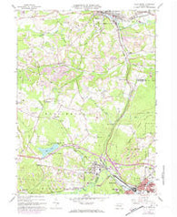 Falls Creek Pennsylvania Historical topographic map, 1:24000 scale, 7.5 X 7.5 Minute, Year 1966