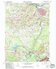 Falls Creek Pennsylvania Historical topographic map, 1:24000 scale, 7.5 X 7.5 Minute, Year 1966