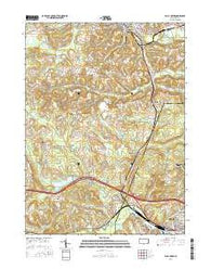 Falls Creek Pennsylvania Current topographic map, 1:24000 scale, 7.5 X 7.5 Minute, Year 2016
