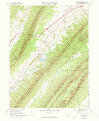 Fannettsburg Pennsylvania Historical topographic map, 1:24000 scale, 7.5 X 7.5 Minute, Year 1966