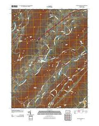 Fannettsburg Pennsylvania Historical topographic map, 1:24000 scale, 7.5 X 7.5 Minute, Year 2010