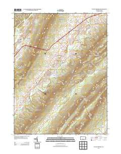 Fannettsburg Pennsylvania Historical topographic map, 1:24000 scale, 7.5 X 7.5 Minute, Year 2013