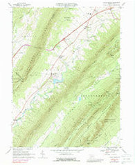 Fannettsburg Pennsylvania Historical topographic map, 1:24000 scale, 7.5 X 7.5 Minute, Year 1966