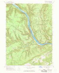 Farrandsville Pennsylvania Historical topographic map, 1:24000 scale, 7.5 X 7.5 Minute, Year 1966