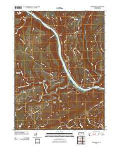 Farrandsville Pennsylvania Historical topographic map, 1:24000 scale, 7.5 X 7.5 Minute, Year 2010