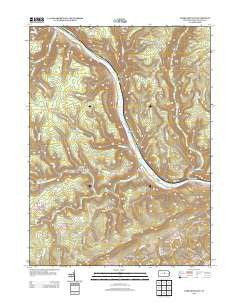 Farrandsville Pennsylvania Historical topographic map, 1:24000 scale, 7.5 X 7.5 Minute, Year 2013
