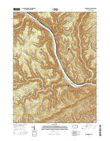 Farrandsville Pennsylvania Current topographic map, 1:24000 scale, 7.5 X 7.5 Minute, Year 2016