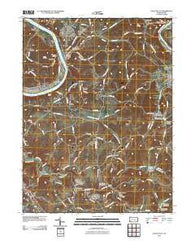 Fayette City Pennsylvania Historical topographic map, 1:24000 scale, 7.5 X 7.5 Minute, Year 2010