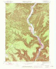 First Fork Pennsylvania Historical topographic map, 1:24000 scale, 7.5 X 7.5 Minute, Year 1945