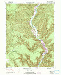First Fork Pennsylvania Historical topographic map, 1:24000 scale, 7.5 X 7.5 Minute, Year 1945