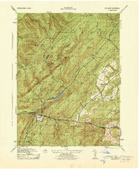 Flat Ridge Pennsylvania Historical topographic map, 1:31680 scale, 7.5 X 7.5 Minute, Year 1944