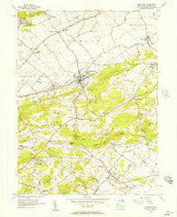 Fleetwood Pennsylvania Historical topographic map, 1:24000 scale, 7.5 X 7.5 Minute, Year 1956