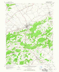 Fleetwood Pennsylvania Historical topographic map, 1:24000 scale, 7.5 X 7.5 Minute, Year 1956