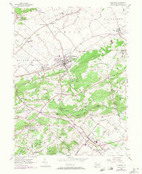Fleetwood Pennsylvania Historical topographic map, 1:24000 scale, 7.5 X 7.5 Minute, Year 1956