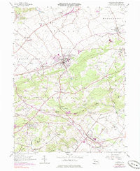 Fleetwood Pennsylvania Historical topographic map, 1:24000 scale, 7.5 X 7.5 Minute, Year 1956
