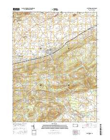 Fleetwood Pennsylvania Current topographic map, 1:24000 scale, 7.5 X 7.5 Minute, Year 2016