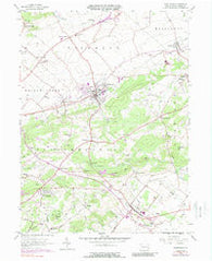 Fleetwood Pennsylvania Historical topographic map, 1:24000 scale, 7.5 X 7.5 Minute, Year 1956