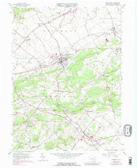 Fleetwood Pennsylvania Historical topographic map, 1:24000 scale, 7.5 X 7.5 Minute, Year 1956