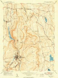 Forest City Pennsylvania Historical topographic map, 1:24000 scale, 7.5 X 7.5 Minute, Year 1949
