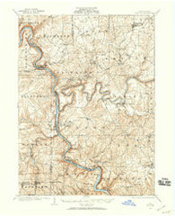 Foxburg Pennsylvania Historical topographic map, 1:62500 scale, 15 X 15 Minute, Year 1907