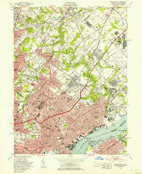 Frankford Pennsylvania Historical topographic map, 1:24000 scale, 7.5 X 7.5 Minute, Year 1950