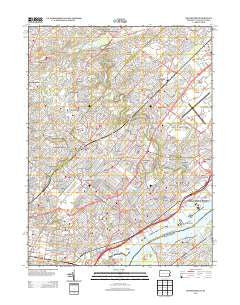 Frankford Pennsylvania Historical topographic map, 1:24000 scale, 7.5 X 7.5 Minute, Year 2013