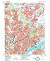 Frankford Pennsylvania Historical topographic map, 1:24000 scale, 7.5 X 7.5 Minute, Year 1967