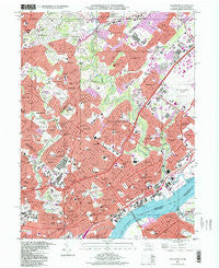 Frankford Pennsylvania Historical topographic map, 1:24000 scale, 7.5 X 7.5 Minute, Year 1997