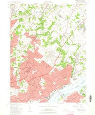 Frankford Pennsylvania Historical topographic map, 1:24000 scale, 7.5 X 7.5 Minute, Year 1950