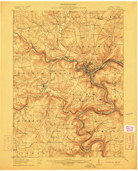 Franklin Pennsylvania Historical topographic map, 1:62500 scale, 15 X 15 Minute, Year 1911