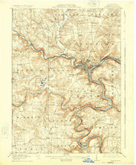 Franklin Pennsylvania Historical topographic map, 1:62500 scale, 15 X 15 Minute, Year 1911