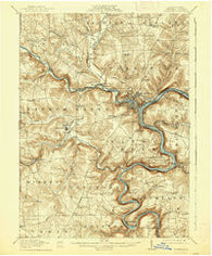 Franklin Pennsylvania Historical topographic map, 1:62500 scale, 15 X 15 Minute, Year 1911