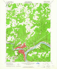 Franklin Pennsylvania Historical topographic map, 1:24000 scale, 7.5 X 7.5 Minute, Year 1963
