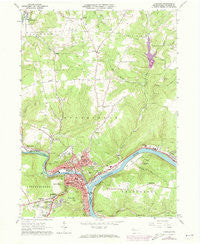 Franklin Pennsylvania Historical topographic map, 1:24000 scale, 7.5 X 7.5 Minute, Year 1963