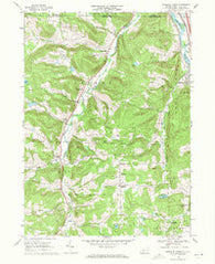 Franklin Forks Pennsylvania Historical topographic map, 1:24000 scale, 7.5 X 7.5 Minute, Year 1968