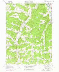 Franklin Forks Pennsylvania Historical topographic map, 1:24000 scale, 7.5 X 7.5 Minute, Year 1968
