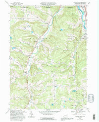 Franklin Forks Pennsylvania Historical topographic map, 1:24000 scale, 7.5 X 7.5 Minute, Year 1992