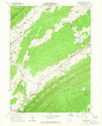 Franklinville Pennsylvania Historical topographic map, 1:24000 scale, 7.5 X 7.5 Minute, Year 1963