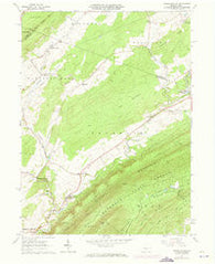 Franklinville Pennsylvania Historical topographic map, 1:24000 scale, 7.5 X 7.5 Minute, Year 1963