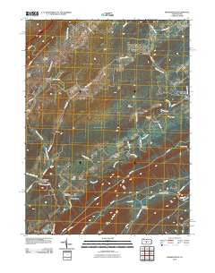 Franklinville Pennsylvania Historical topographic map, 1:24000 scale, 7.5 X 7.5 Minute, Year 2010
